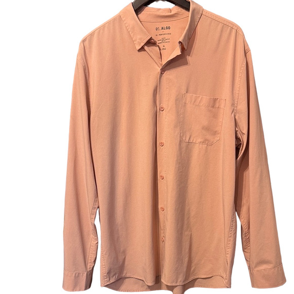 01. ALGO Men's Casual Button-Down Long Sleeve Performance Shirt Size XL - Picture 3 of 5